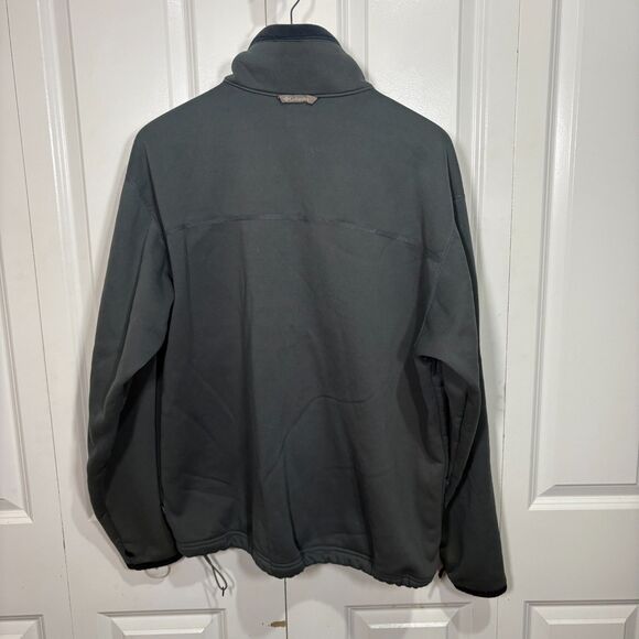 Columbia Core Interchange Jacket Mens Size Large Black Full Zip Pockets Logo Vtg - Picture 2 of 7